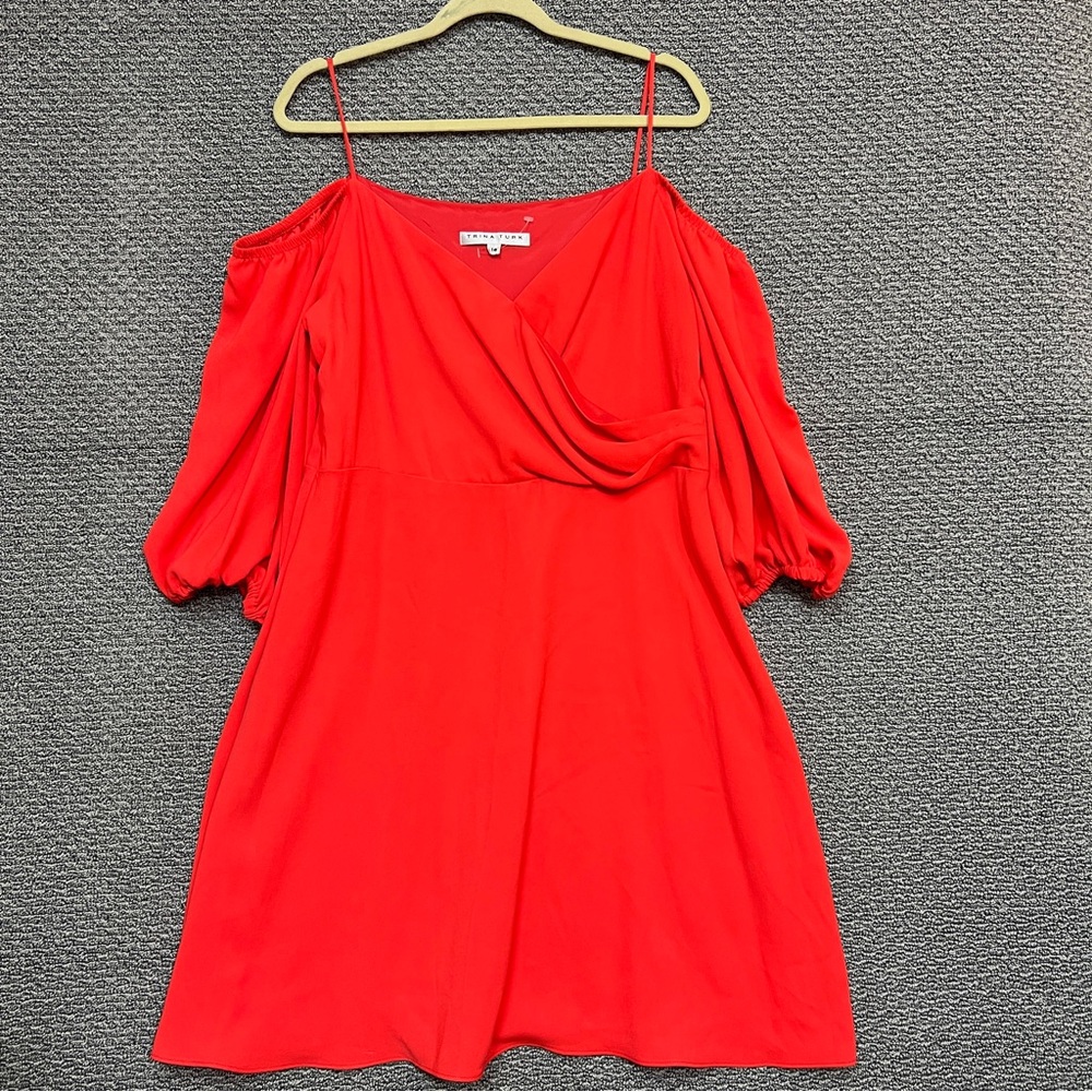 Trina Turk women’s orange dress size 14 NWOT